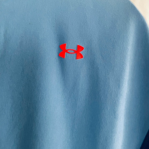 Under Armour Blue and White Windbreaker Jacket - Picture 2 of 10